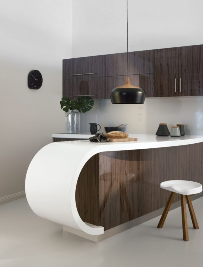 Solid sueface reception desk